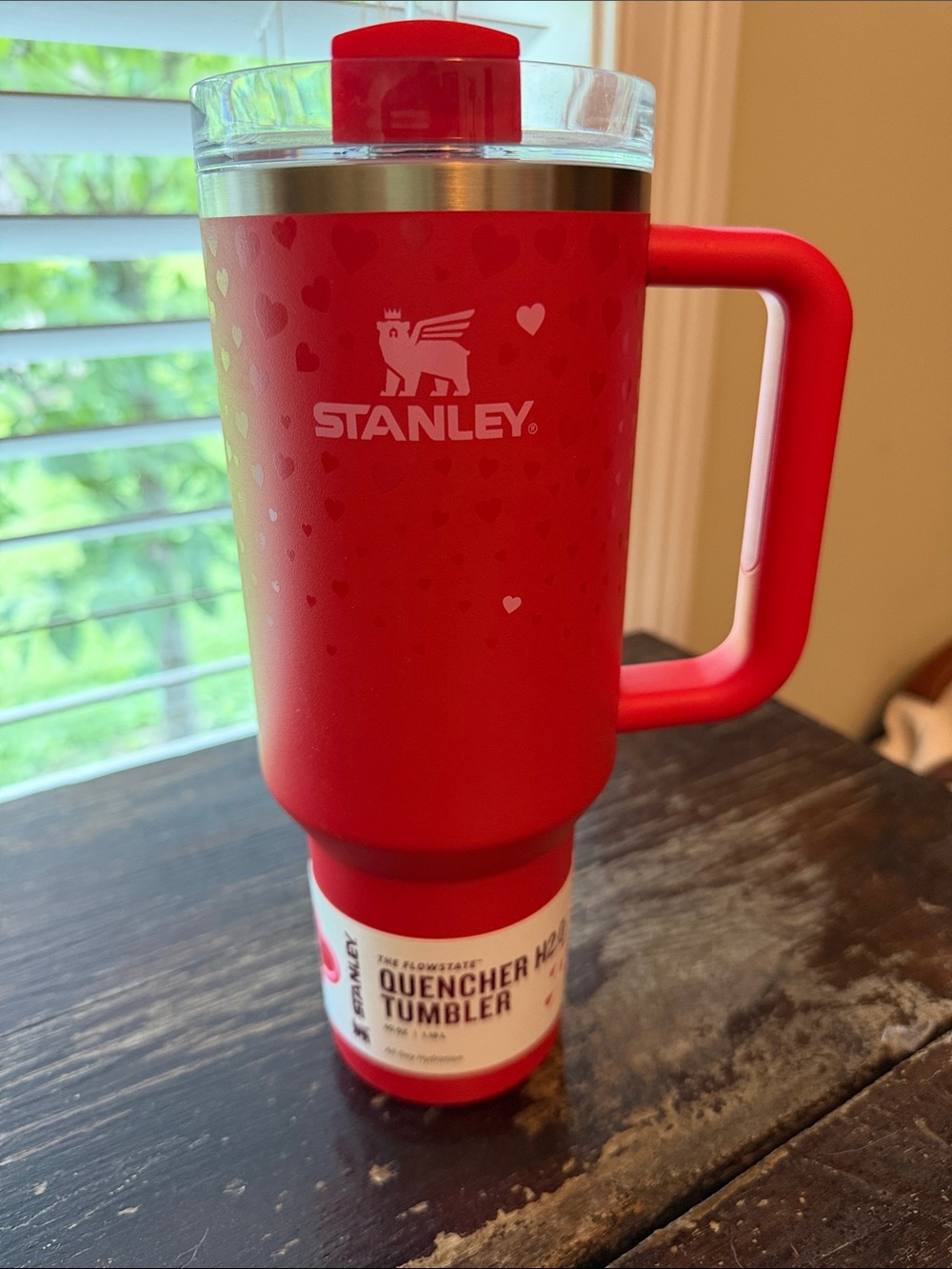 Stanley 40 oz. Valentines collection tumbler with Clear Lid, NWT